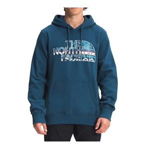The North Face Men's Half Dome Pullover Hoodie, Size Medium, Teal Blue, Casual
